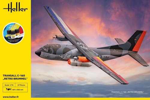 Przejdź do produktu Heller 56368 - 1:72 Transall C-160 Retro Brummel model z farbami