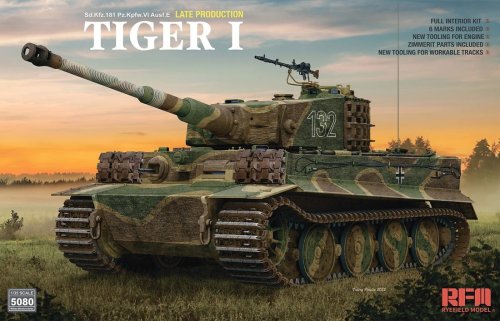 Przejdź do produktu Rye Field Model 5080 - 1:35 Tiger I Late Production Zimmerit & Full Interior