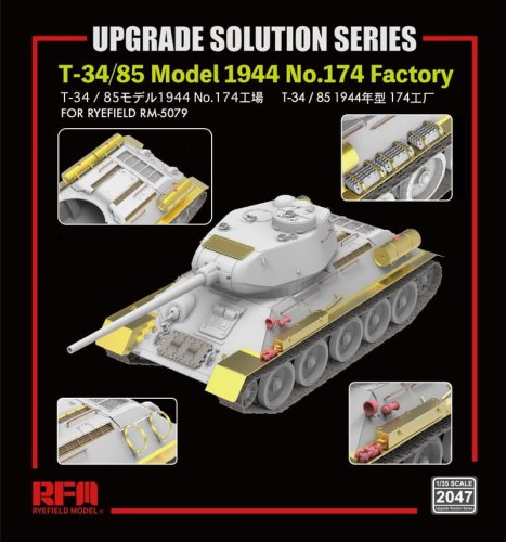 Przejdź do produktu Rye Field Model 2047 - 1:35 T-34/85 Model 1944 No.174 Factory - Upgrade Solution