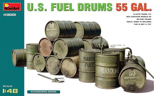 Przejdź do produktu Miniart 49001 - 1:48 U.S. Fuel Drums 55 Gal.