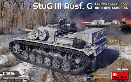 Przejdź do produktu Miniart 35362 - 1:35 StuG III Ausf. G Feb. 1943 Alkett Prod. With Winterketten