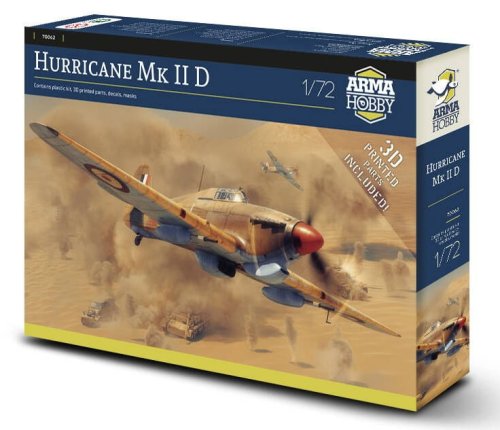 Przejdź do produktu Arma Hobby 70062 - 1:72 Hurricane Mk II D