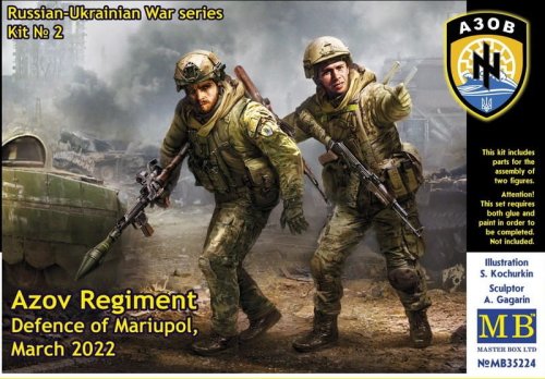 Przejdź do produktu Master Box 35224 - 1:35 Russian-Ukrainian War series Kit No 2 Azov Regiment, Defence of Mariupol, March 2022
