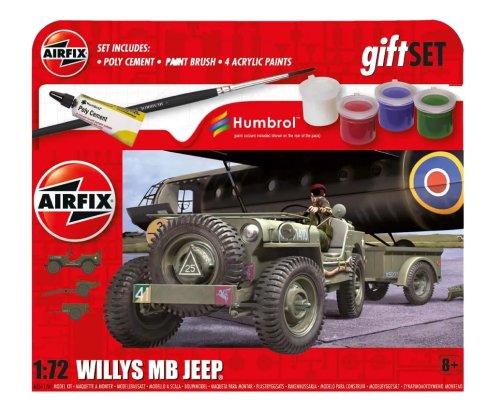 Przejdź do produktu Airfix 55117A - 1:72 Willys MB Jeep model z farbami