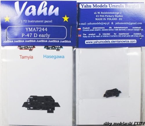 Przejdź do produktu YAHU YMA7244 - 1:72 P-47 D Thunderbolt early tablica przyrządów