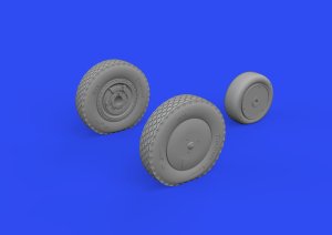 Eduard 672304 - 1:72 P-39Q wheels w/rims Print 3D