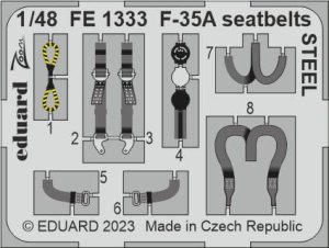 Eduard FE1333 - 1:48 F-35A seatbelts - Steel