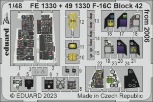 Eduard FE1330 - 1:48 F-16C Block 42 from 2006