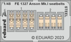 Eduard FE1327 - 1:48 Anson Mk.I seatbelts - Steel