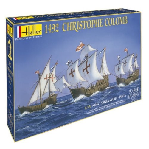 Przejdź do produktu Heller 52910 - 1:75 1492 Christophe Colomb - Nina, Santa Maria, Pinta - model z farbami
