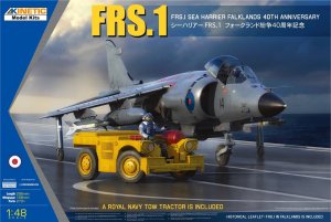 Kinetic 48138 - 1:48 FRS.1 Sea Harrier Falklands 40th Anniversary with a Royal Navy Tow Tractor