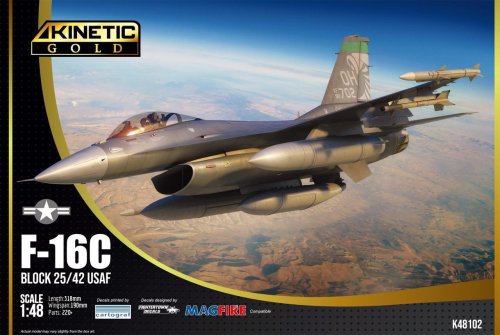 Przejdź do produktu Kinetic 48102 - 1:48 F-16C Block 25/42 USAF
