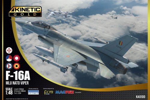 Przejdź do produktu Kinetic 48100 - 1:48 F-16A MLU NATO Viper