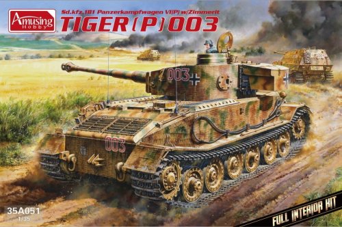 Przejdź do produktu Amusing Hobby 35A051 - 1:35 Tiger (P) 003 Sd.Kfz. 181 Panzerkampfwagen VI(P) w/Zimmerit w/ Full Interior