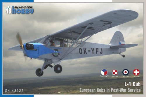 Przejdź do produktu Special Hobby 48222 - 1:48 L-4 Cub European Cubs in Post-War Service