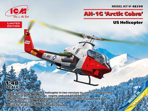Przejdź do produktu ICM 48299 - 1:48 AH-1G Arctic Cobra U.S. Helicopter