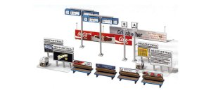 Faller 120186 H0 - Wyposażenie peronu