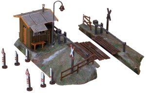 Faller 120170 H0 - Przejazd kolejowy na polnej drodze