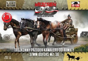 First to Fight 099 - Wrzesień 1939 - 1:72 Trójkonny przodek kawalerii do armaty 37mm Bofors wz.36 - Gazetka w zestawie z modelem