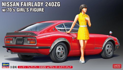 Przejdź do produktu Hasegawa SP539 52339 - 1:24 Nissan Fairlady 240ZG w/70's Girl's Figure