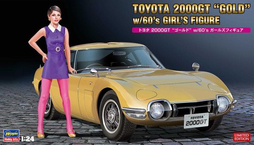Przejdź do produktu Hasegawa SP533 52333 - 1:24 Toyota 2000GT Gold w/60's Girl's Figure