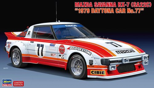 Przejdź do produktu Hasegawa 20587 - 1:24 Mazda Savanna RX-7 SA22C 1977 Daytona Car No.77