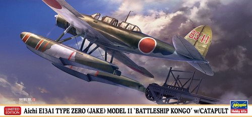 Przejdź do produktu Hasegawa 02416 - 1:72 Aichi E13A1 Type Zero Jake Model 11 Battleship Kongo w/Catapult