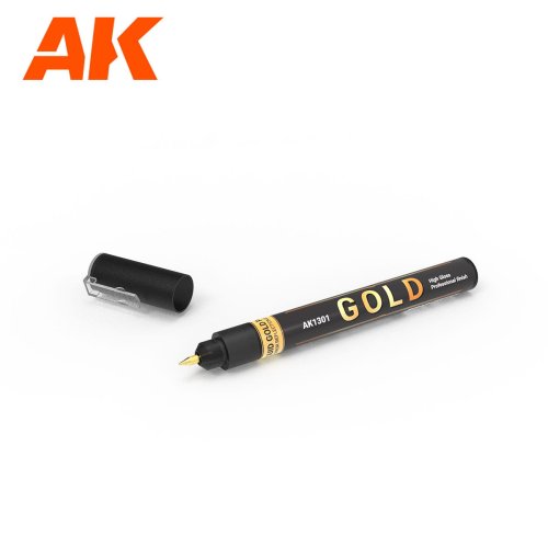 Przejdź do produktu AK Interactive 1301 - Marker z farbą metaliczną Gold