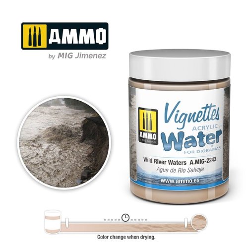 Przejdź do produktu Ammo Mig 2243 - Woda do makiet Acrylic Water Wild River Waters 100 ml