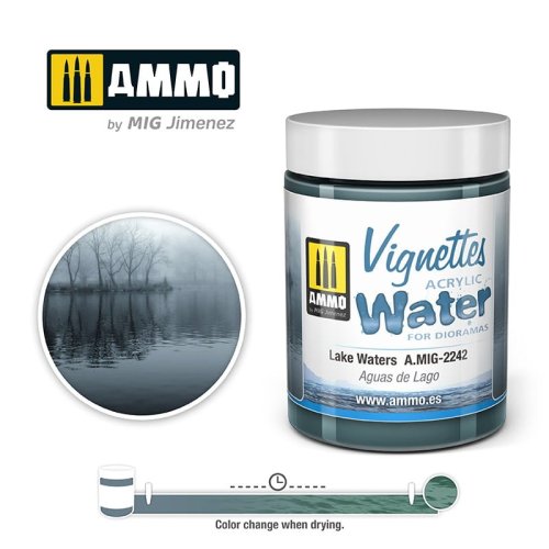 Przejdź do produktu Ammo Mig 2242 - Woda do makiet Acrylic Water Lake Waters 100 ml
