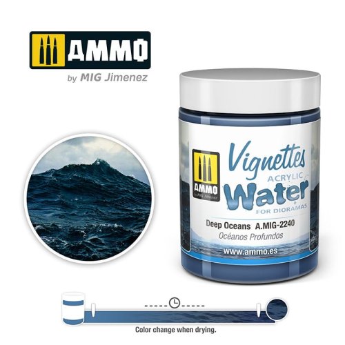 Przejdź do produktu Ammo Mig 2240 - Woda do makiet Acrylic Water Deep Oceans 100 ml