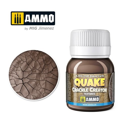Przejdź do produktu Ammo Mig 2185 - Masa do makiet Quake Crackle Creator Textures Baked Earth 40 ml