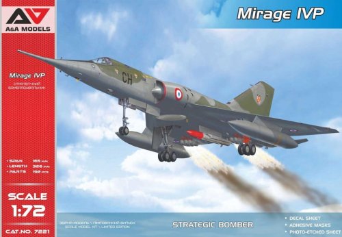Przejdź do produktu A&A Models 7221 - 1:72 Mirage IVP Strategic Bomber with ASMP Missile