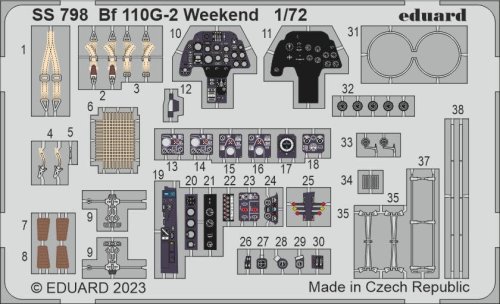 Przejdź do produktu Eduard SS798 - 1:72 Bf 110G-2 Weekend