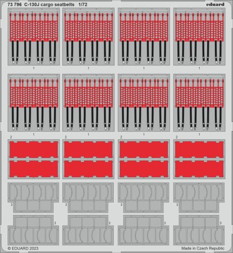 Przejdź do produktu Eduard 73796 - 1:72 C-130J cargo seatbelts