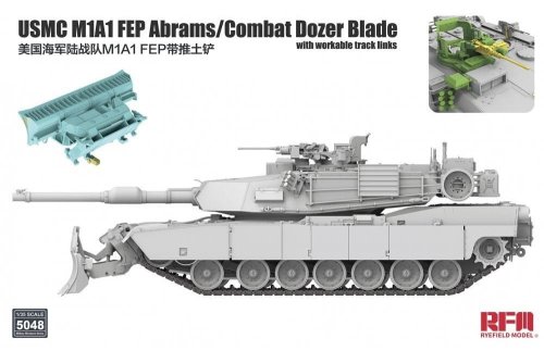 Przejdź do produktu Rye Field Model 5048 - 1:35 USMC M1A1 FEP Abrams / Combat Dozer Blade