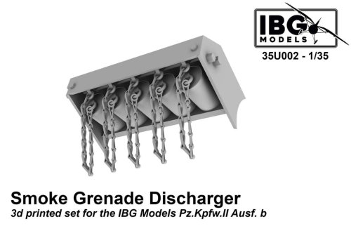 Przejdź do produktu IBG 35U002 - 1:35 Smoke Grenade Discharger 3d printed set for Pz.Kpfw.II Ausf. B