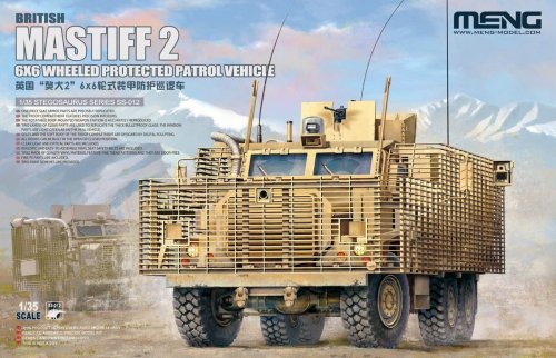 Przejdź do produktu Meng Model SS012 - 1:35 British Mastiff 2 6x6 Wheeled Protected Patrol Vehicle