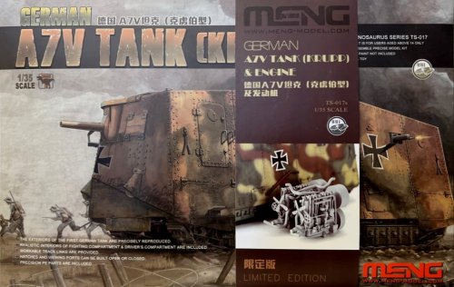 Przejdź do produktu Meng Model TS017S - 1:35 German A7V Tank & Engine (Krupp) Limited Edition