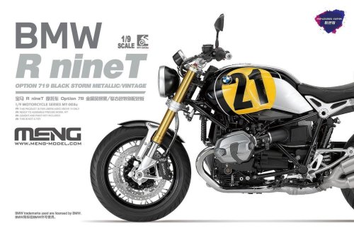 Przejdź do produktu Meng Model MT003U - 1:9 BMW R nineT Option 719 Black Storm Metallic/Vintage Pre-colored Edition
