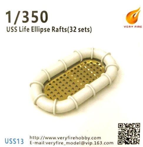 Przejdź do produktu Very Fire USS13 - 1:350 USS Life Ellipse Rafts - 32 sets