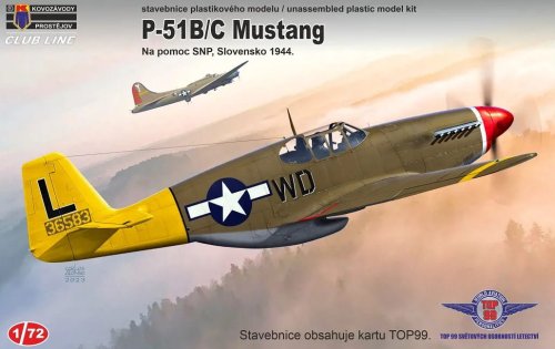 Przejdź do produktu Kovozavody CLK009 - 1:72 P-51B/C Mustang - SNP 1944