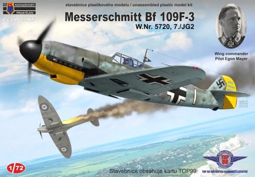 Przejdź do produktu Kovozavody CLK008 - 1:72 Messerschmitt Bf 109F-3 - Egon Mayer