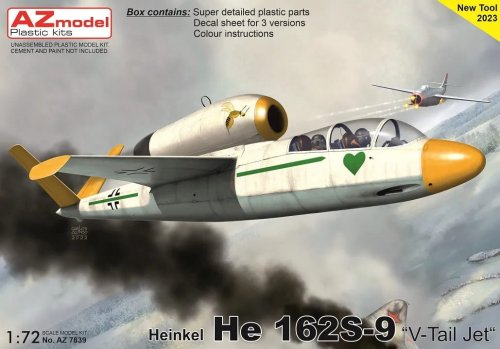 Przejdź do produktu AZ Model AZ 7839 - 1:72 Heinkel He 162S-9 V-Tail Jet