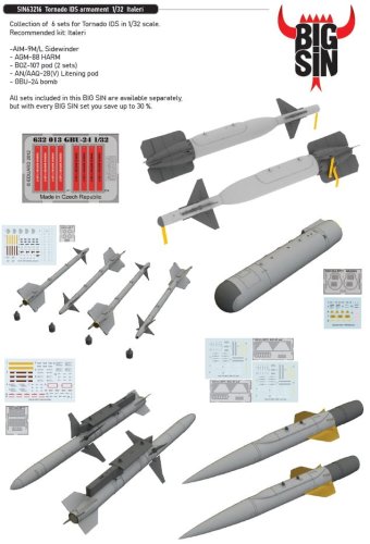 Przejdź do produktu Eduard SIN63216 - 1:32 Tornado IDS armament