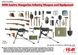 ICM 35671 - 1:35 WW I Austro-Hungarian Infantry Weapon and Equipment