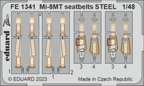 Przejdź do produktu Eduard FE1341 - 1:48 Mi-8MT seatbelts - Steel