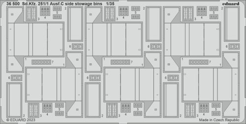 Przejdź do produktu Eduard 36500 - 1:35 Sd.Kfz. 251/1 Ausf.C side stowage bins
