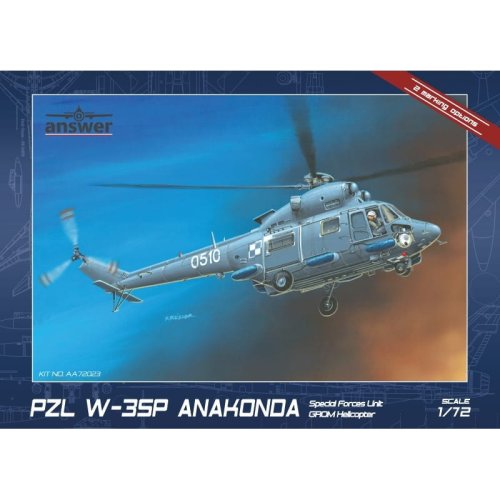 Przejdź do produktu Answer AA72023 - 1:72 PZL W-3RM Anakonda Special Forces Unit GROM Helicopter