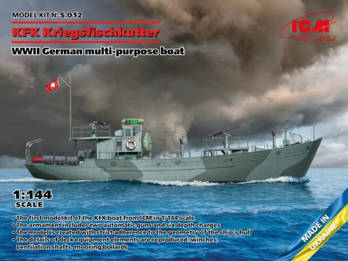 Przejdź do produktu ICM S.012 - 1:144 KFK Kriegsfischkutter WWII German Multi-Purpose Boat